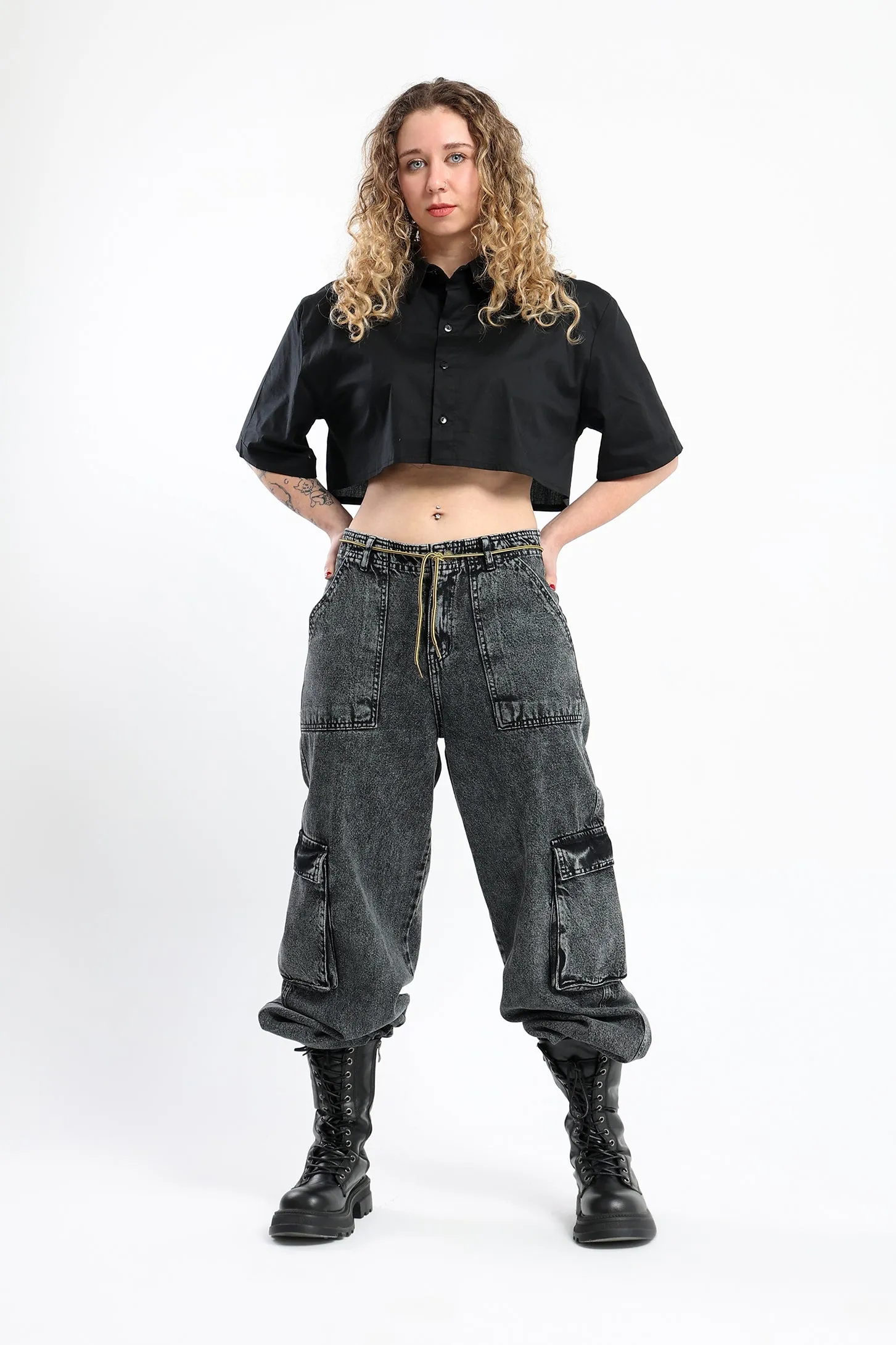 2-Pieces Shirt - Black