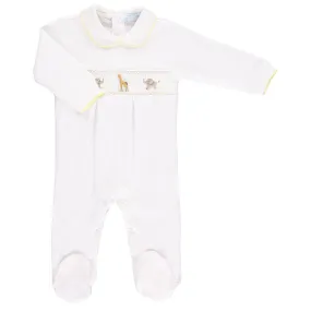 Babygrow - Safari Smocked Footsie