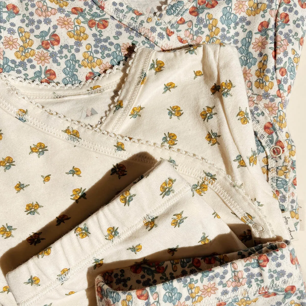 Basic Wrap Long Sleeve Body in Bibi Fleur by Konges Sløjd