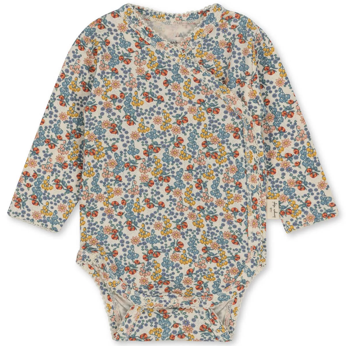 Basic Wrap Long Sleeve Body in Bibi Fleur by Konges Sløjd