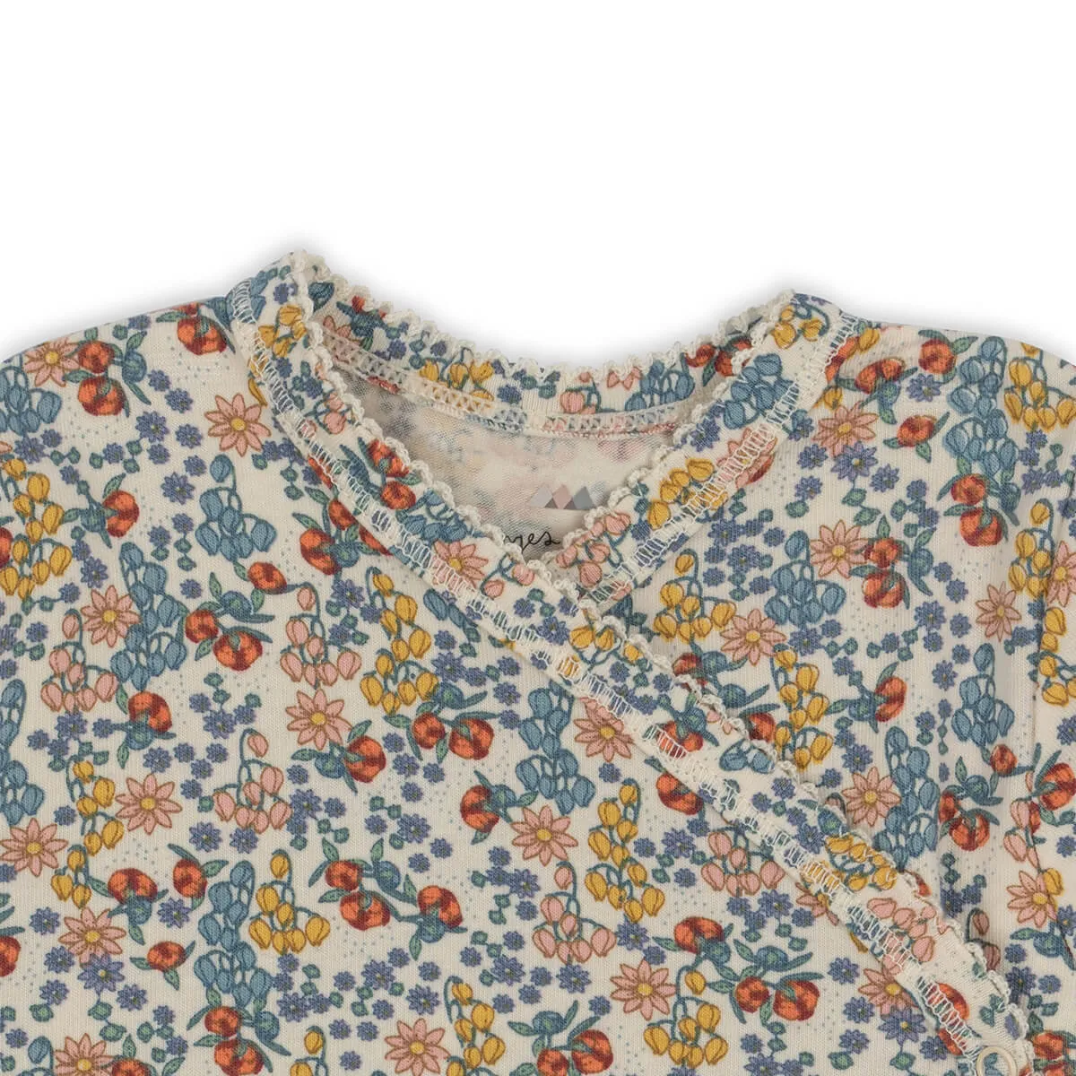 Basic Wrap Long Sleeve Body in Bibi Fleur by Konges Sløjd