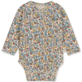 Basic Wrap Long Sleeve Body in Bibi Fleur by Konges Sløjd