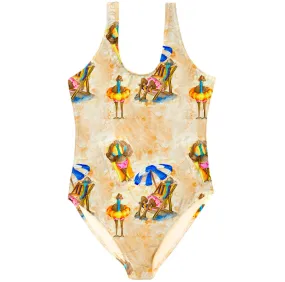 Beach Emu Women's One Piece Sleeveless Swimsuit