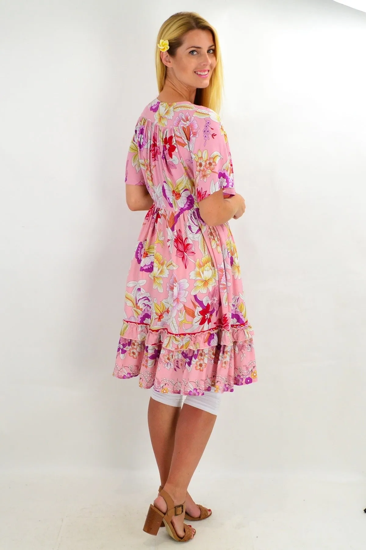 Beautiful Pink Girly Girl Tunic Dress