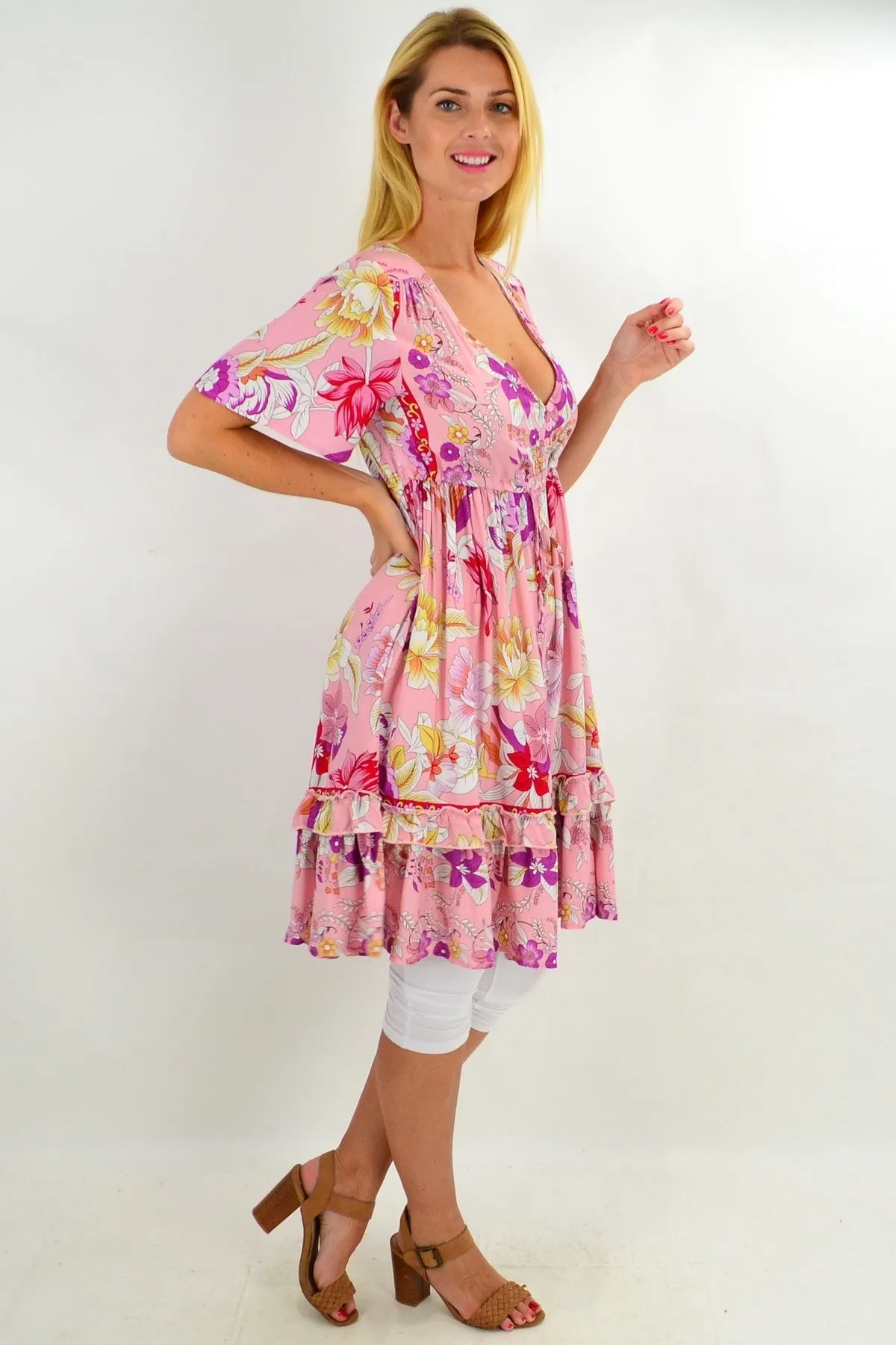 Beautiful Pink Girly Girl Tunic Dress