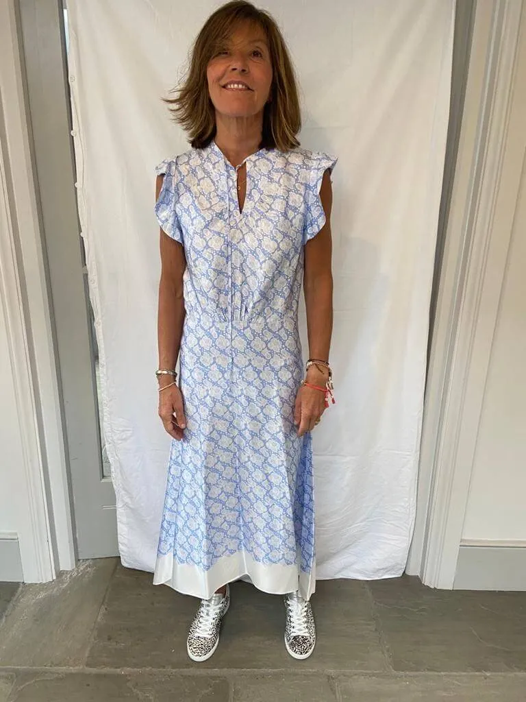 BMB Paine dress in pacific blue