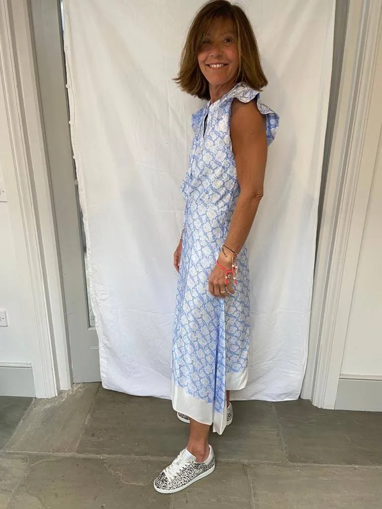 BMB Paine dress in pacific blue