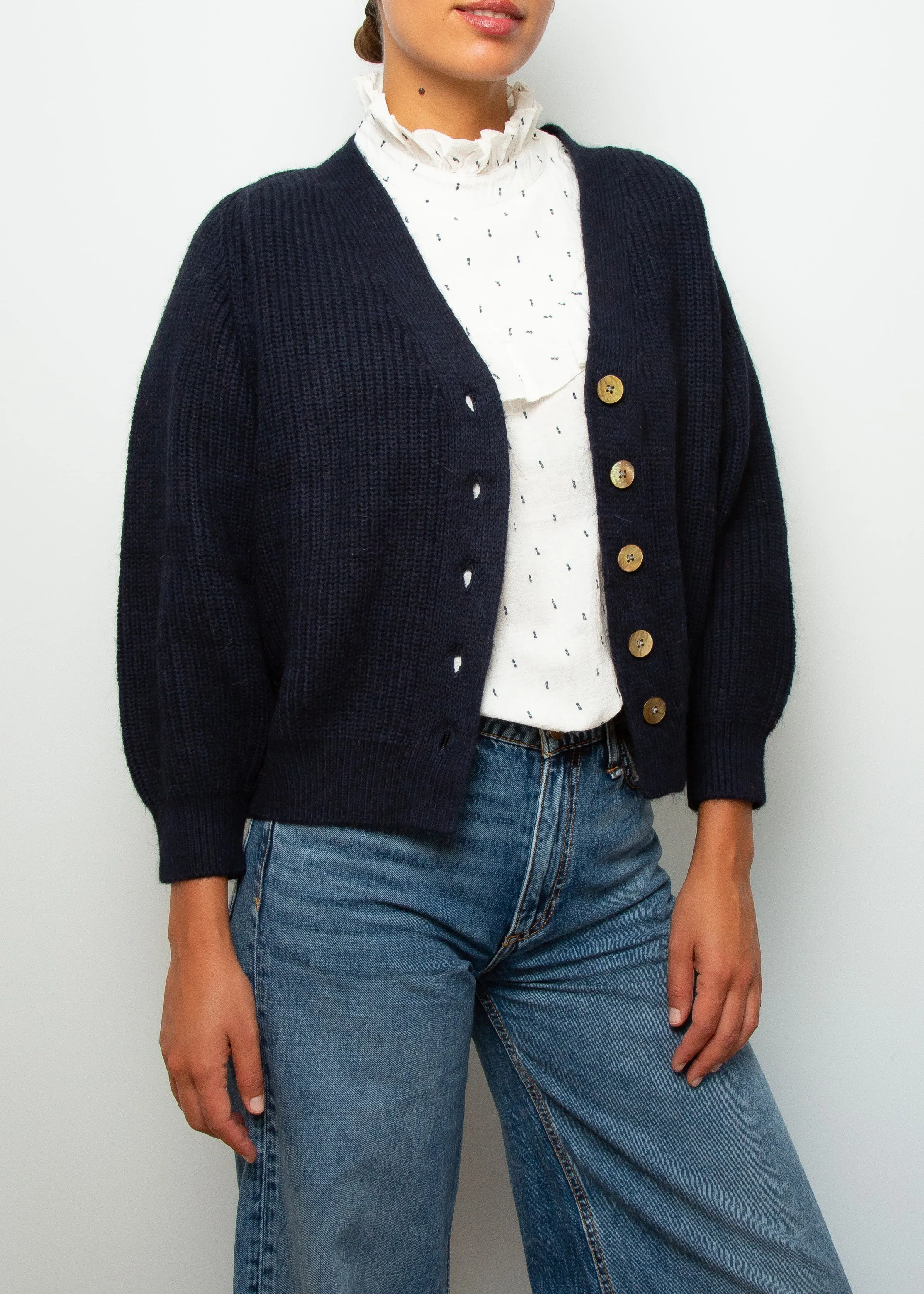 BR Dosany Knit Cardi in Blue Nights