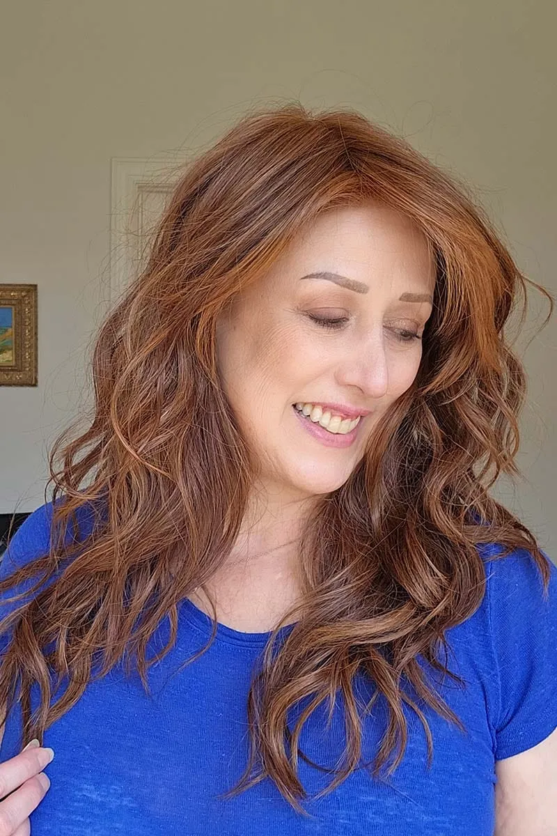 California Beach Waves Wig by TressAllure | Heat Friendly Synthetic | Lace Front Wig (Mono Top)