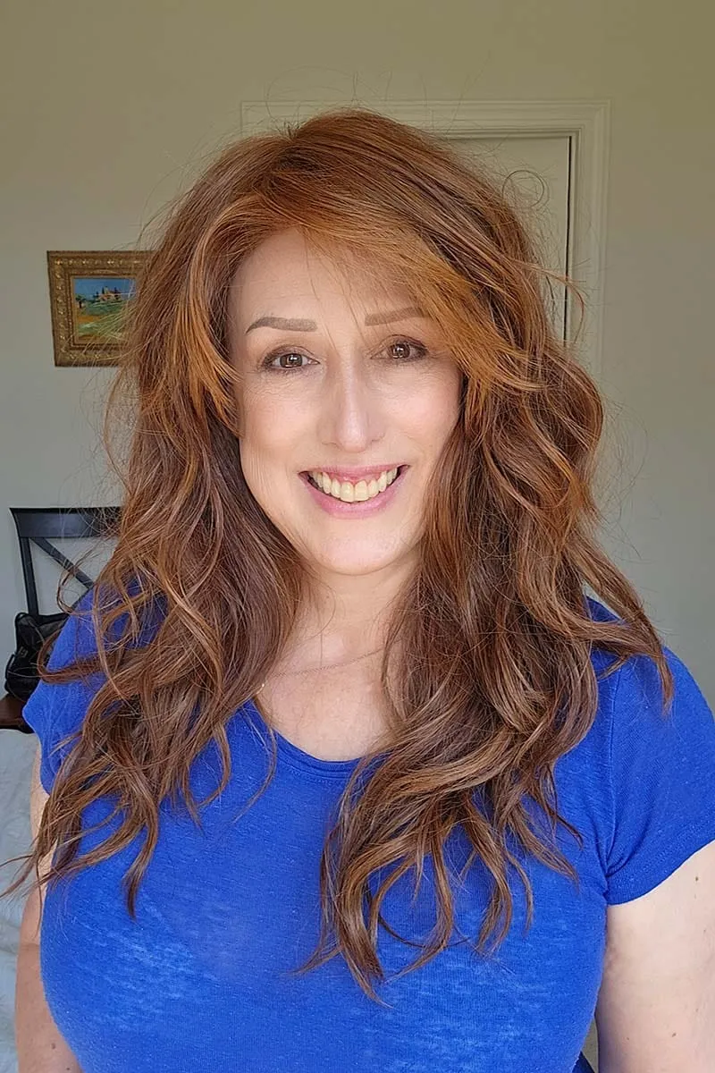 California Beach Waves Wig by TressAllure | Heat Friendly Synthetic | Lace Front Wig (Mono Top)