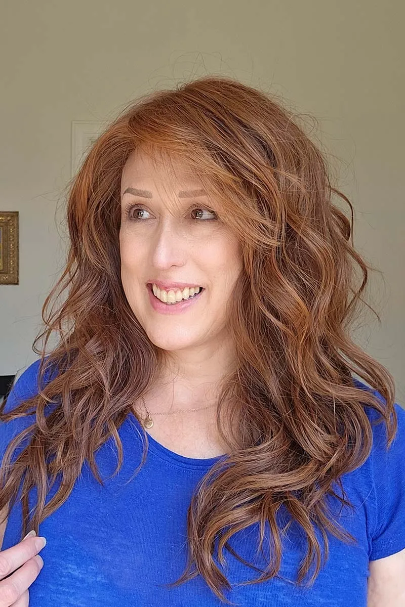 California Beach Waves Wig by TressAllure | Heat Friendly Synthetic | Lace Front Wig (Mono Top)