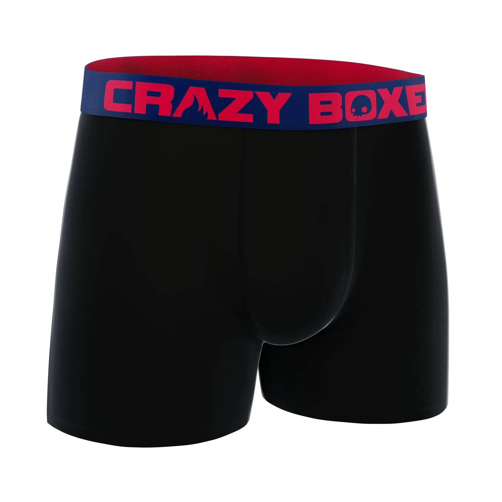 CRAZYBOXER Premium Uni Black Men's Boxer Briefs