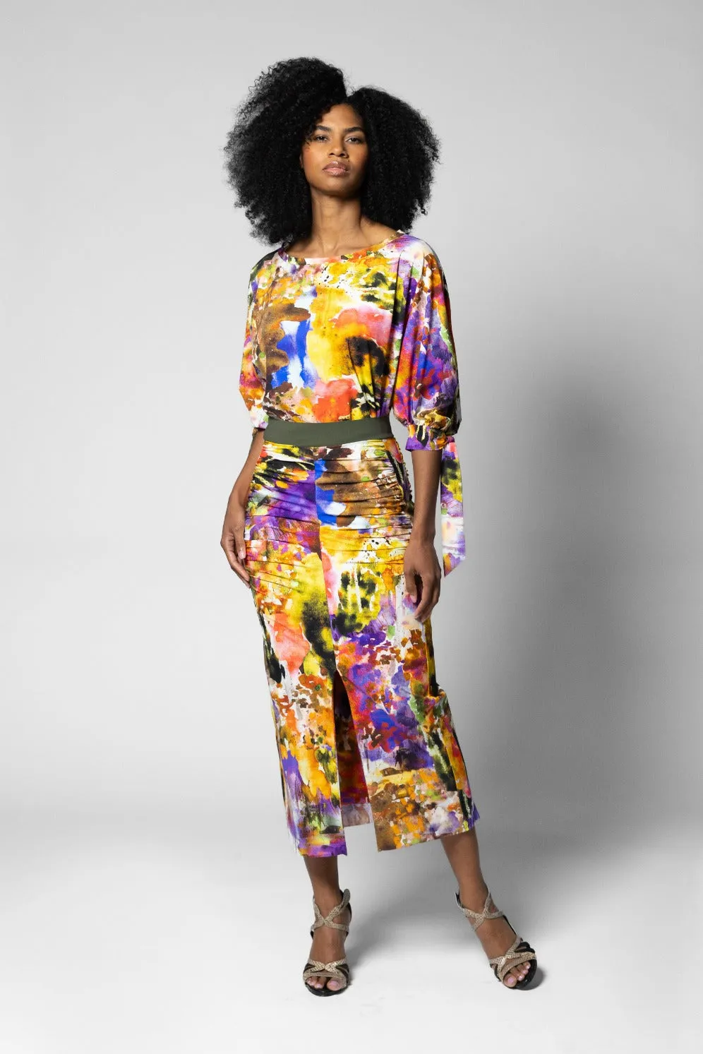 Eugenie Skirt - Biarritz Print
