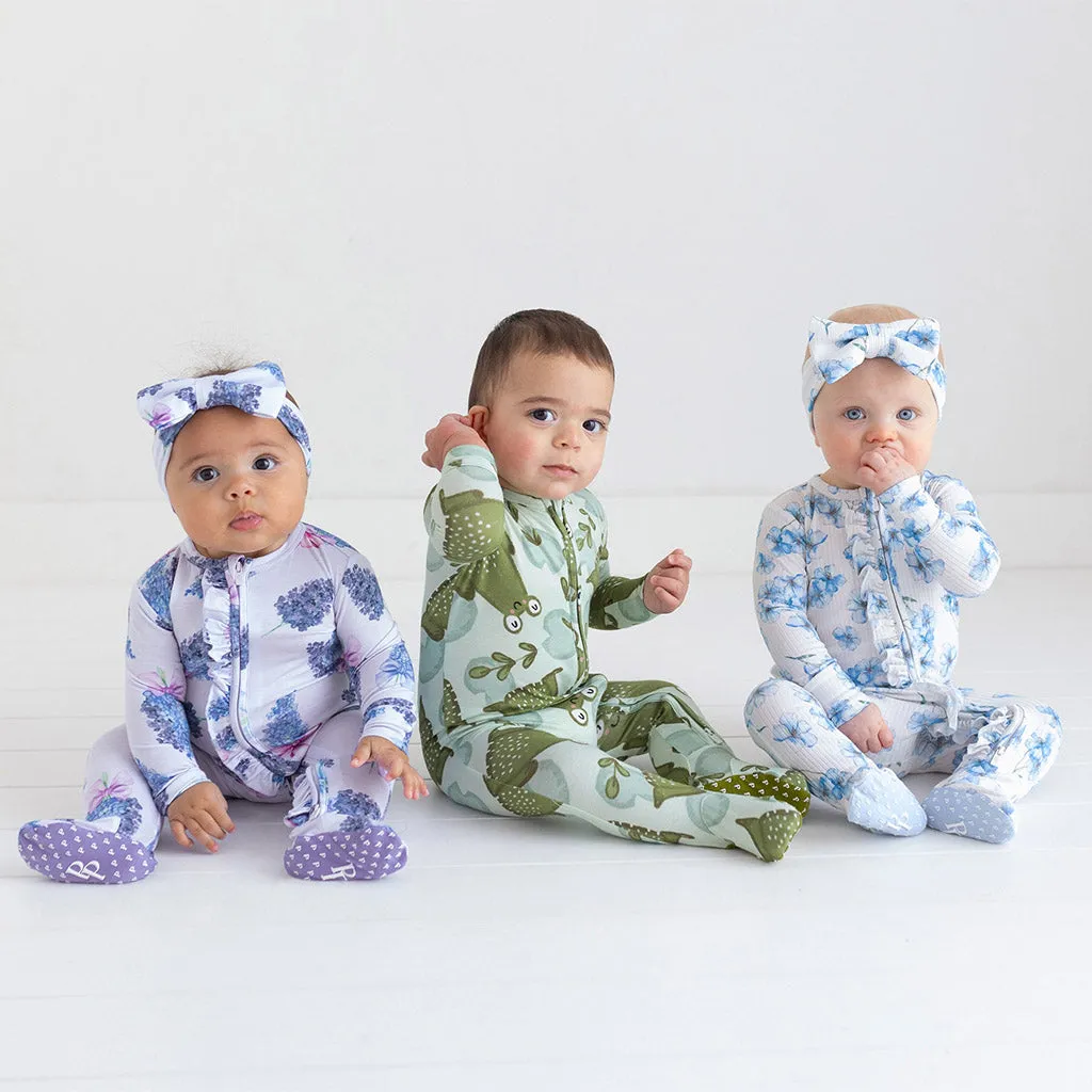 Everly Joy Footie Ruffled Zippered One Piece
