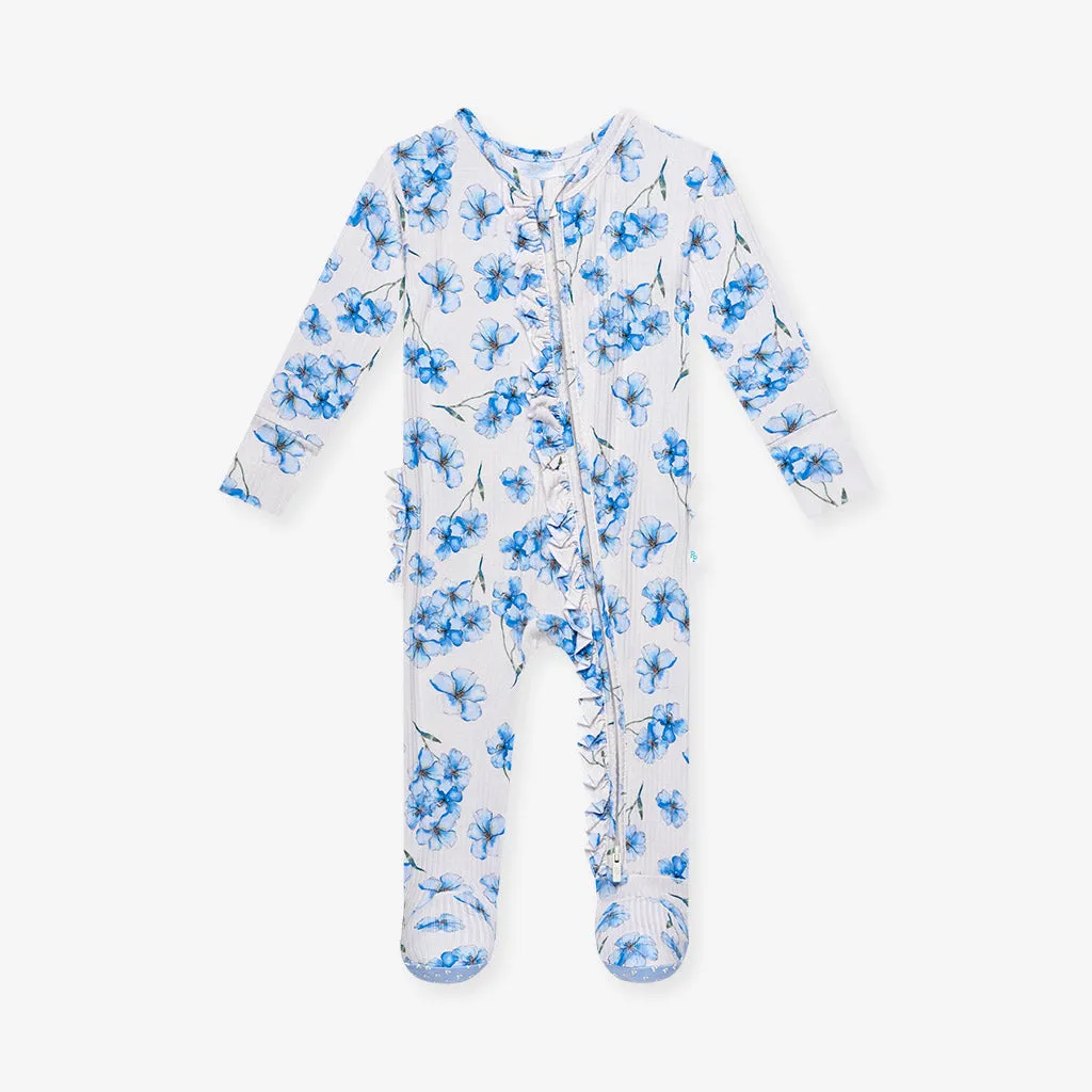 Everly Joy Footie Ruffled Zippered One Piece
