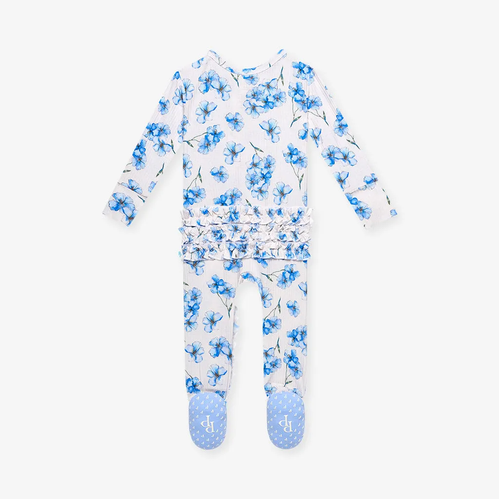 Everly Joy Footie Ruffled Zippered One Piece