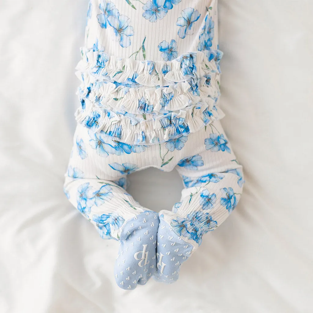Everly Joy Footie Ruffled Zippered One Piece