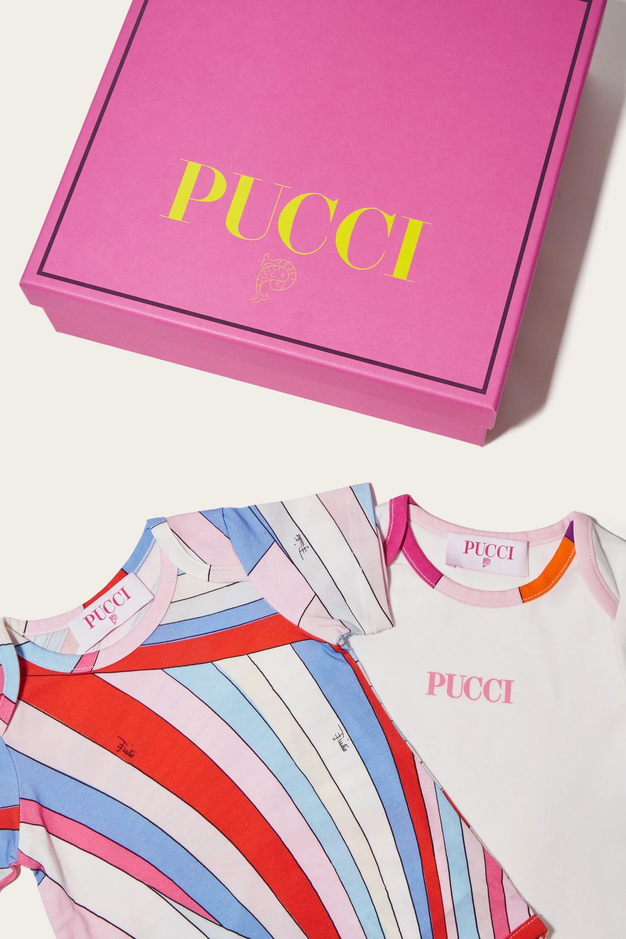 Iride-Print Bodysuit Set