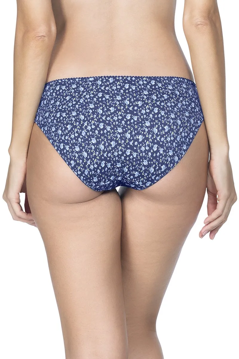 Low Rise Printed Bikini Panty - Cmliaprt-Nblu