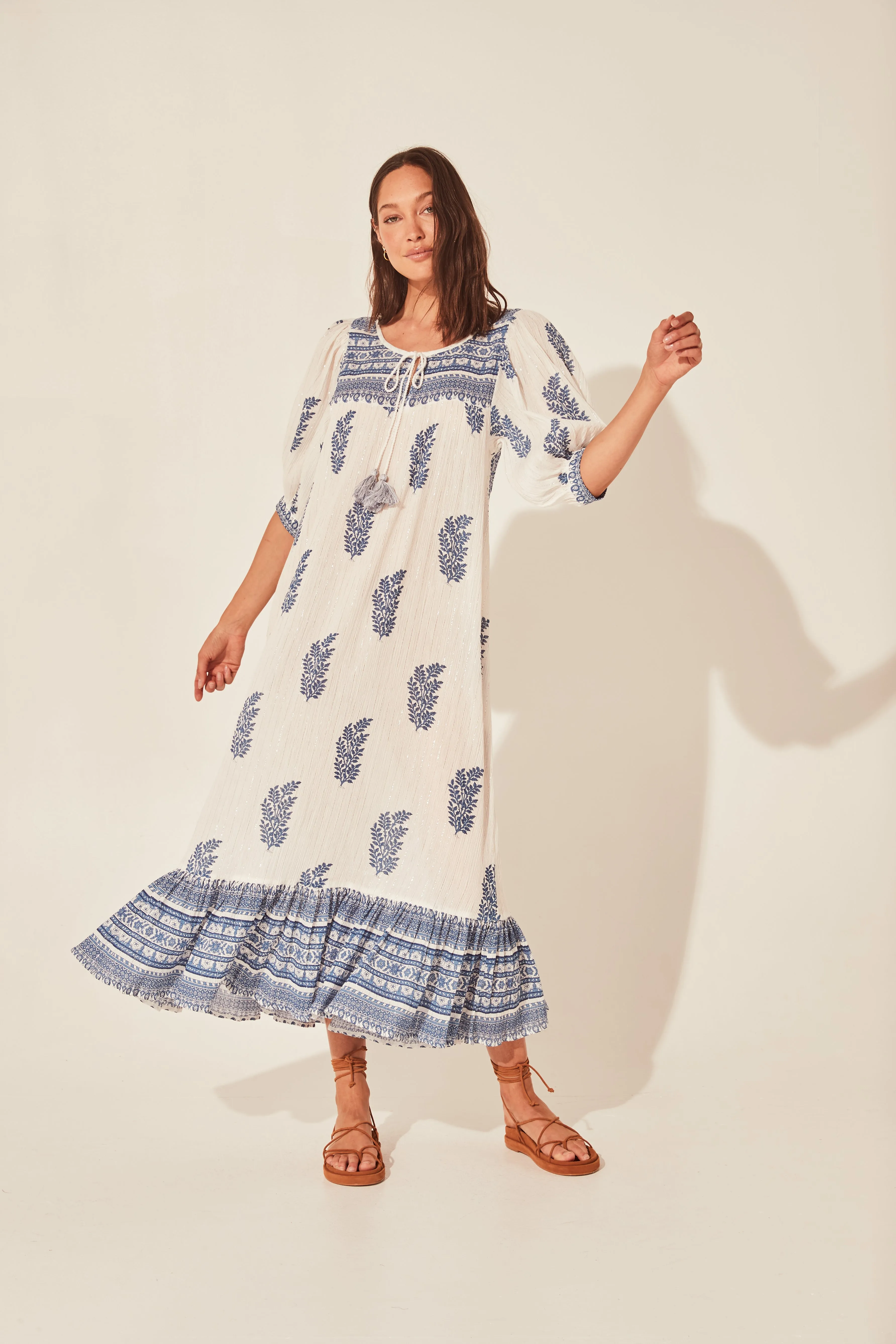 Mishka Maxi Dress ~ Azure Blue