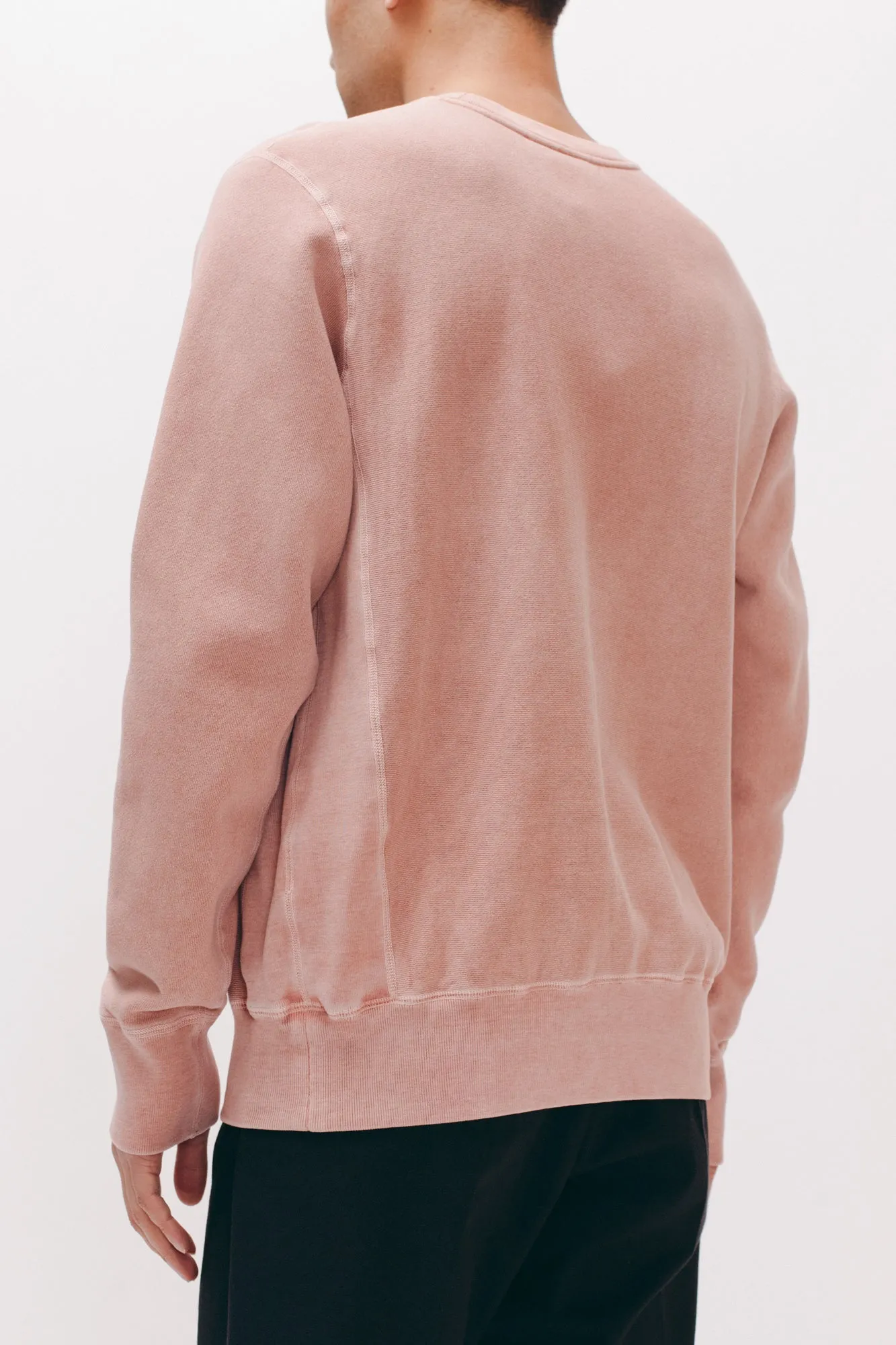 Natural Dyed Crew Fleece - Dusty Pink