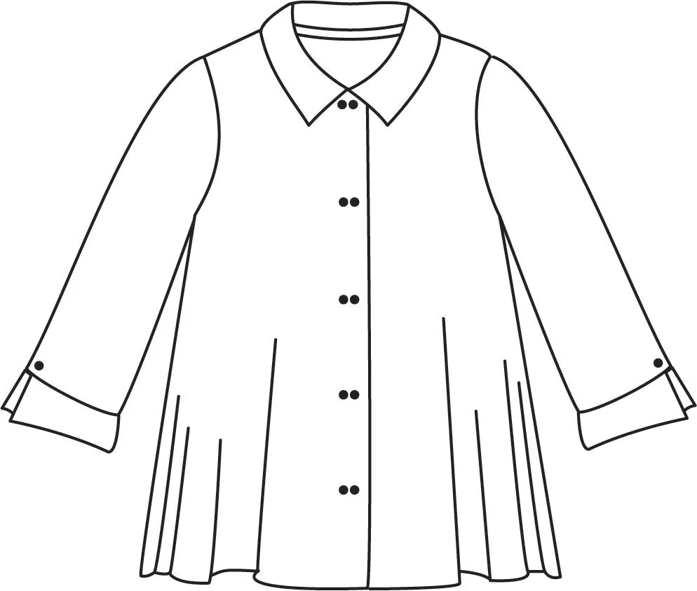 Niche - Rayon - Twinbutton Top - Carnelian