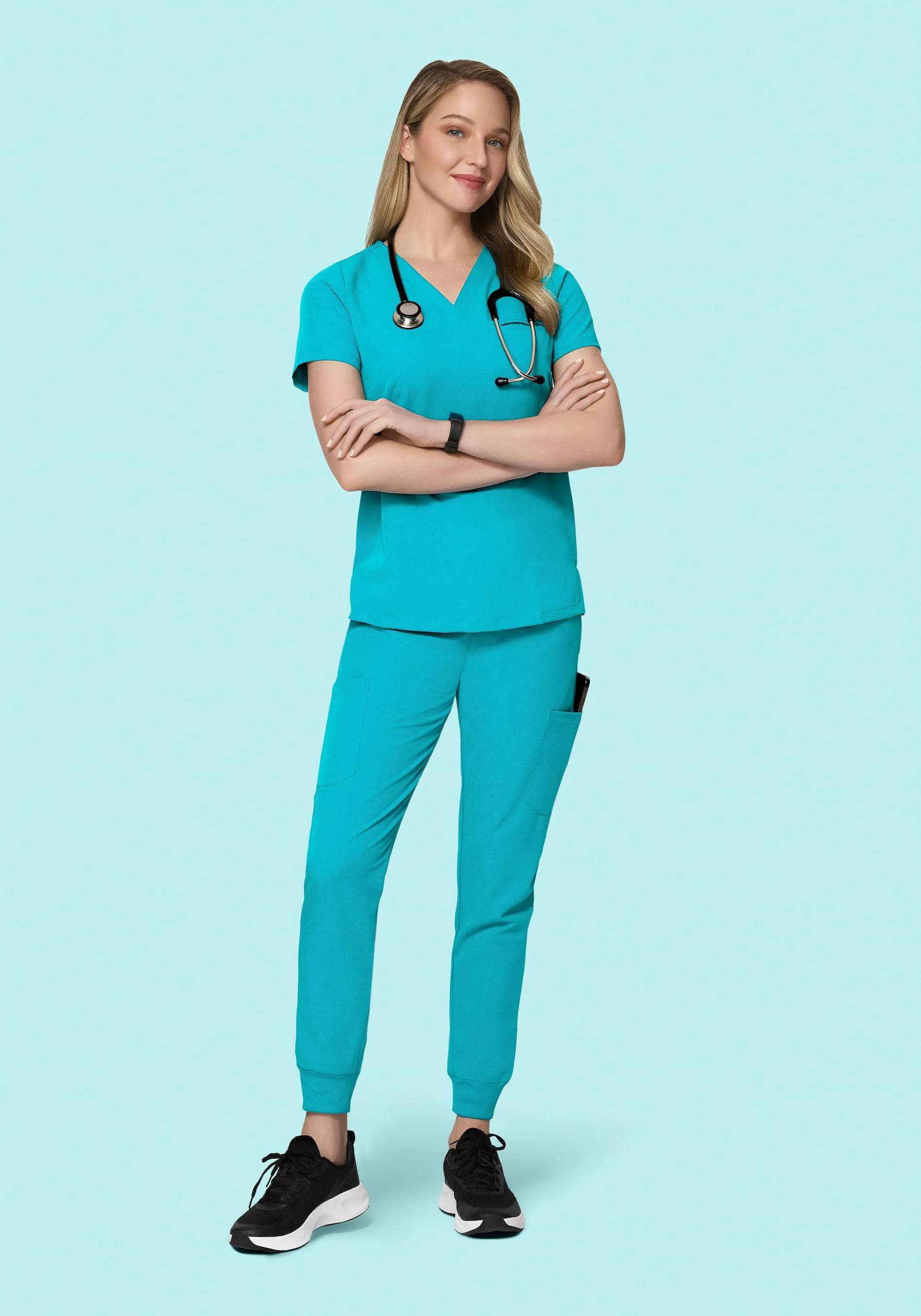 One Pocket Top Teal