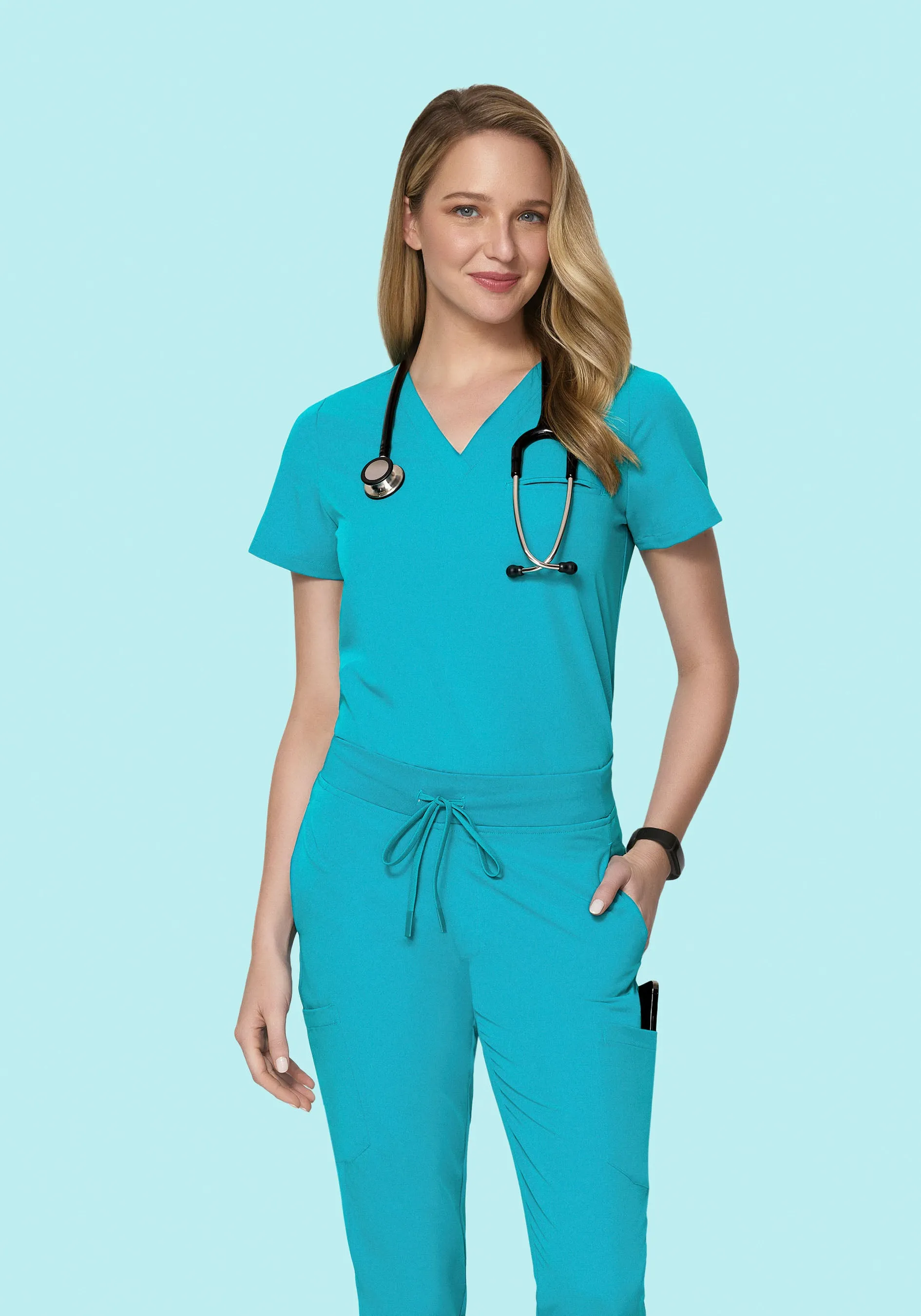 One Pocket Top Teal