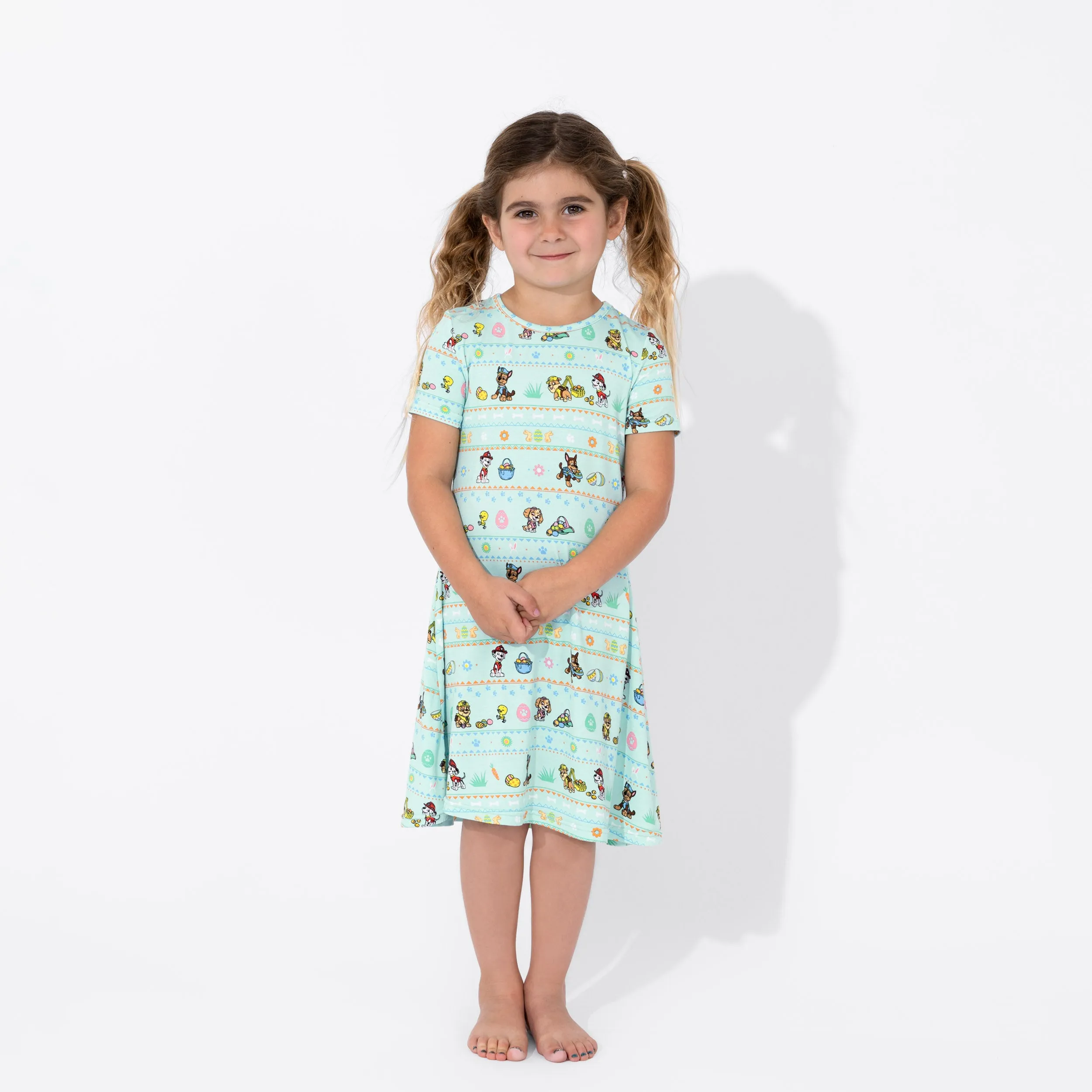 PAW Patrol: Easter Bamboo Girls' Short Sleeve Dress
