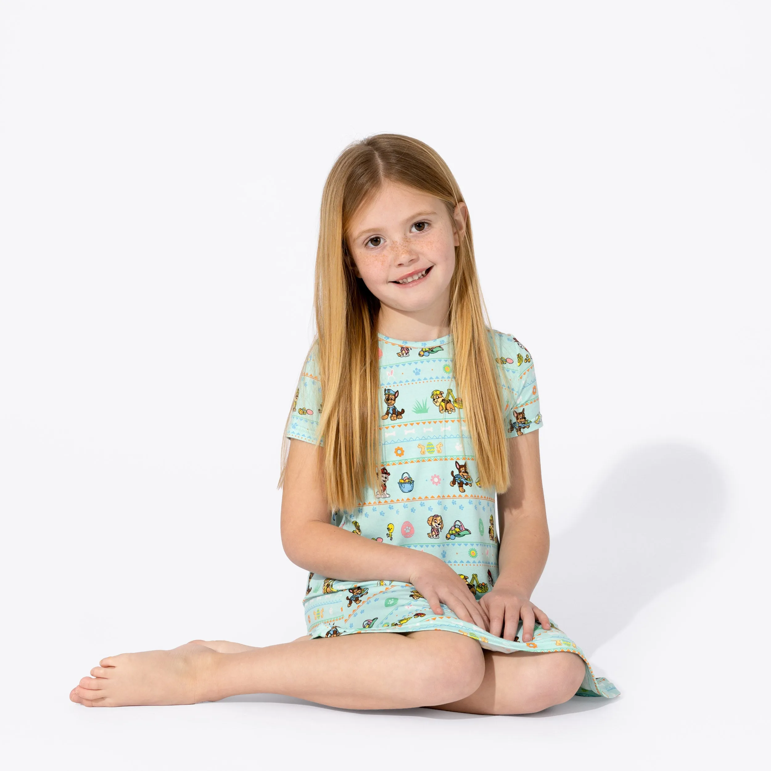 PAW Patrol: Easter Bamboo Girls' Short Sleeve Dress