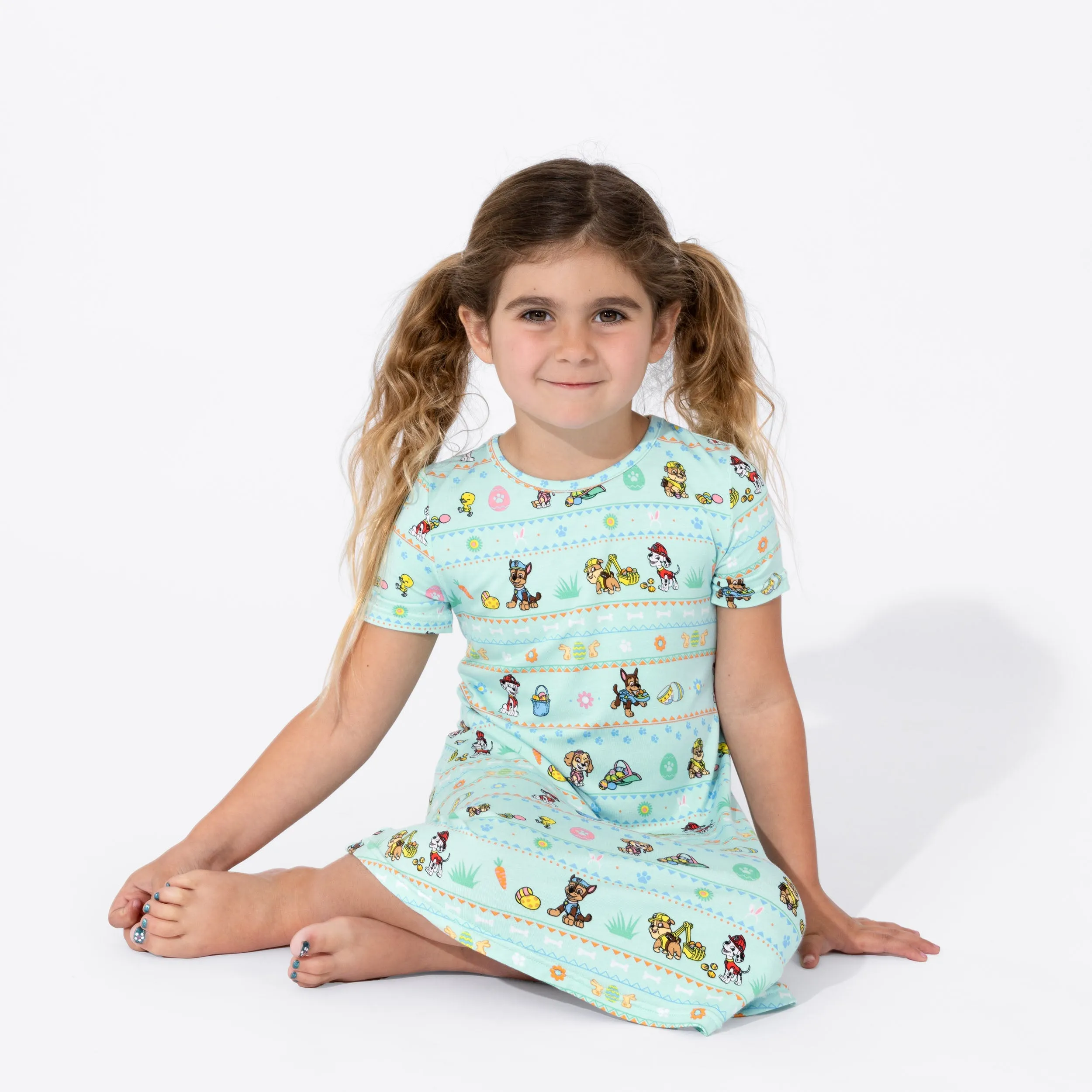 PAW Patrol: Easter Bamboo Girls' Short Sleeve Dress