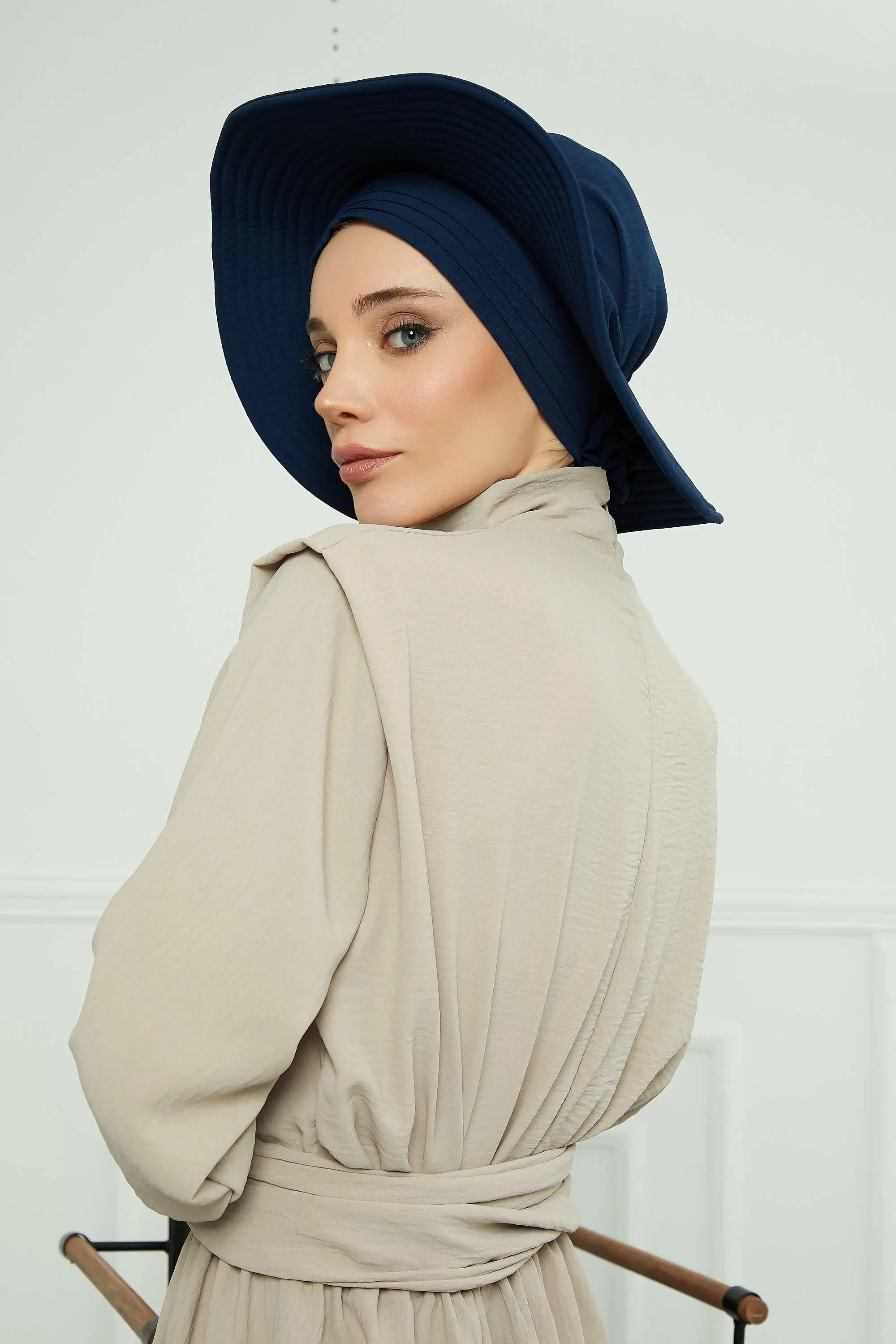 Practicle Detachable Women Sun Hat, Summer Bonnet Cap for Muslim Women, Multi-usage Hijab Sun Hat, Muslim Beach Hat, Sun Protective Hat,S-2A