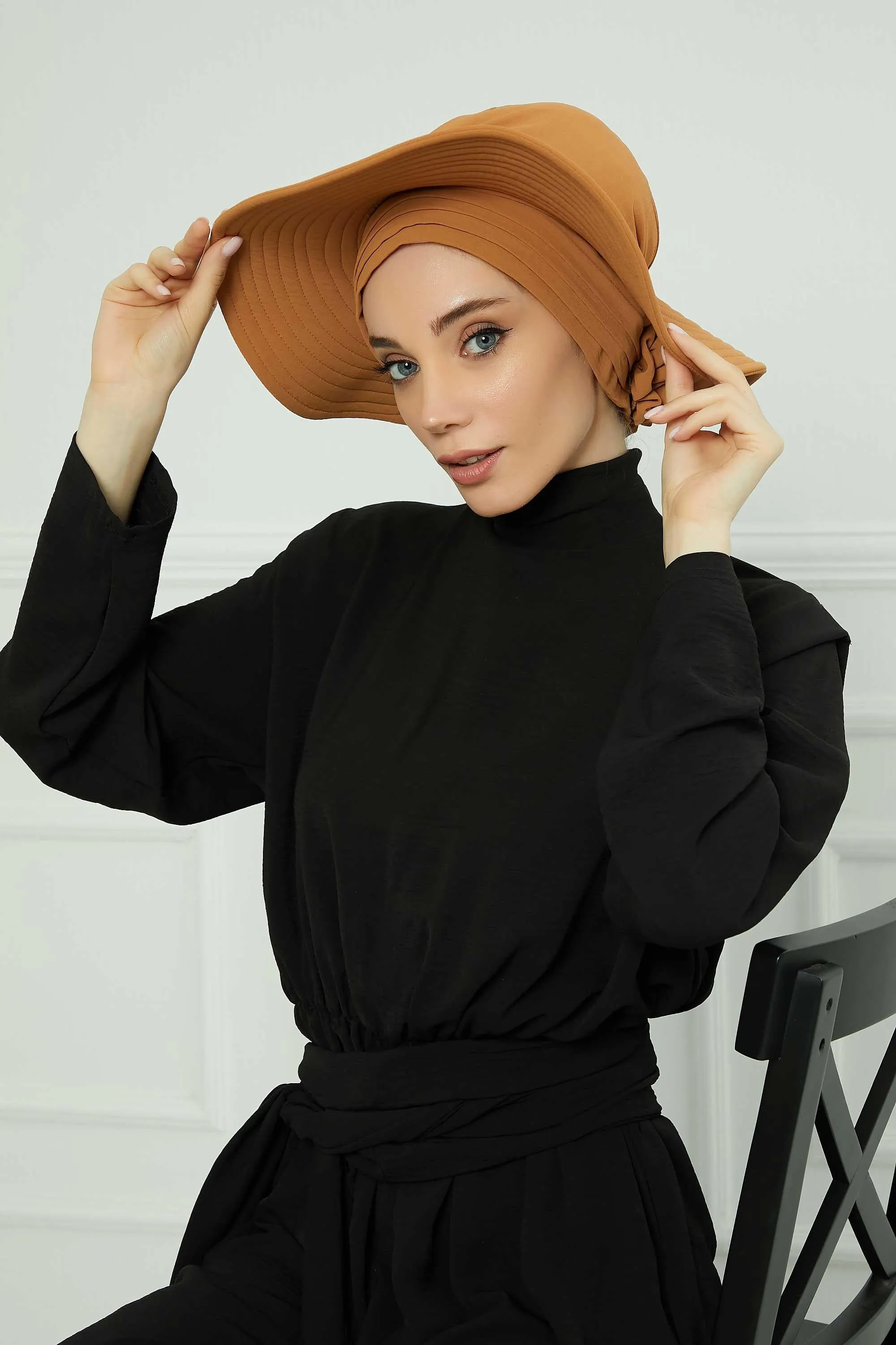Practicle Detachable Women Sun Hat, Summer Bonnet Cap for Muslim Women, Multi-usage Hijab Sun Hat, Muslim Beach Hat, Sun Protective Hat,S-2A