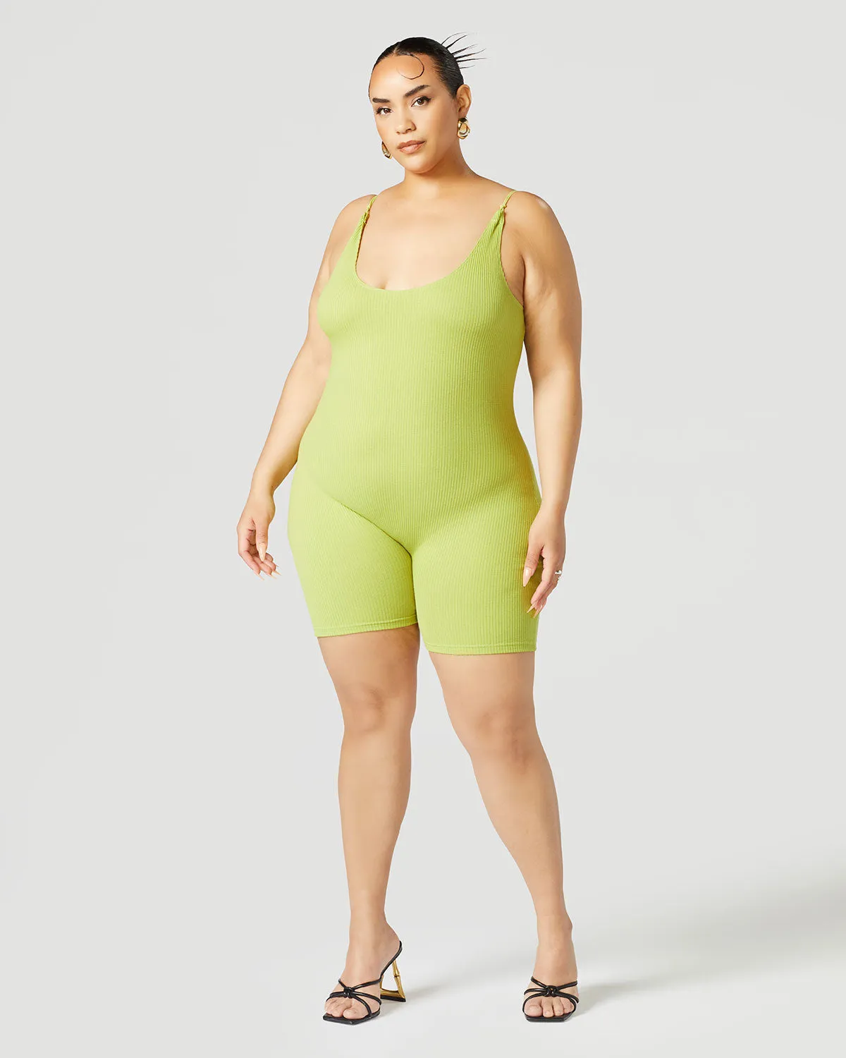 Ribbed Cotton Playsuit