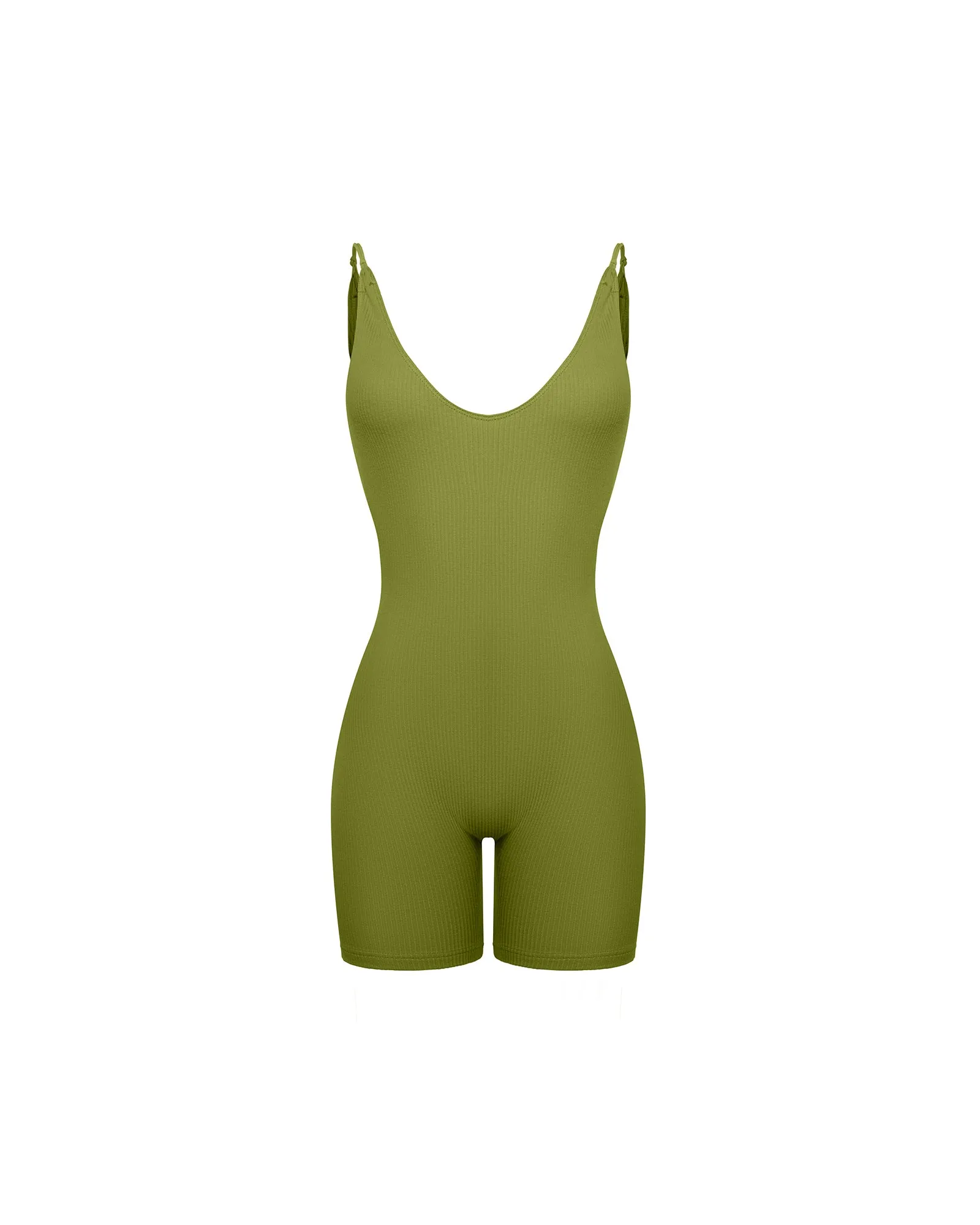 Ribbed Cotton Playsuit