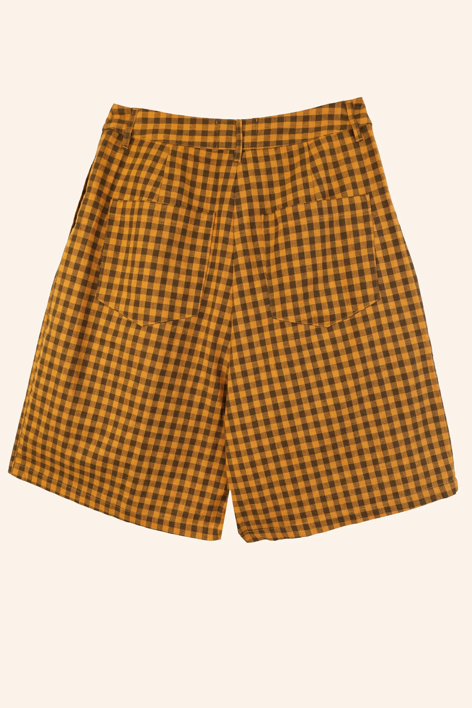 Sanne Shorts Toffee Gingham