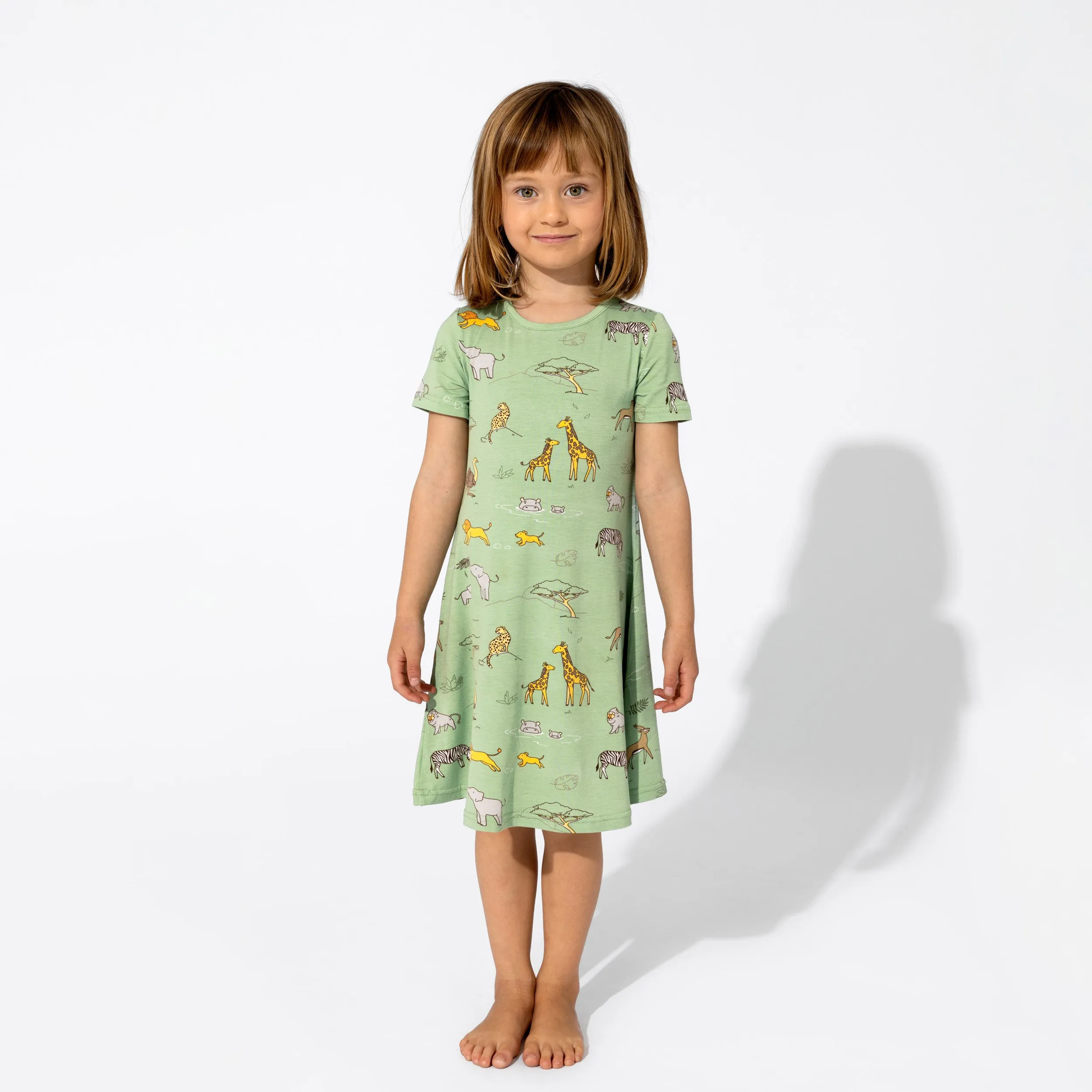 Savannah Bamboo Girls' Short Sleeve Dress