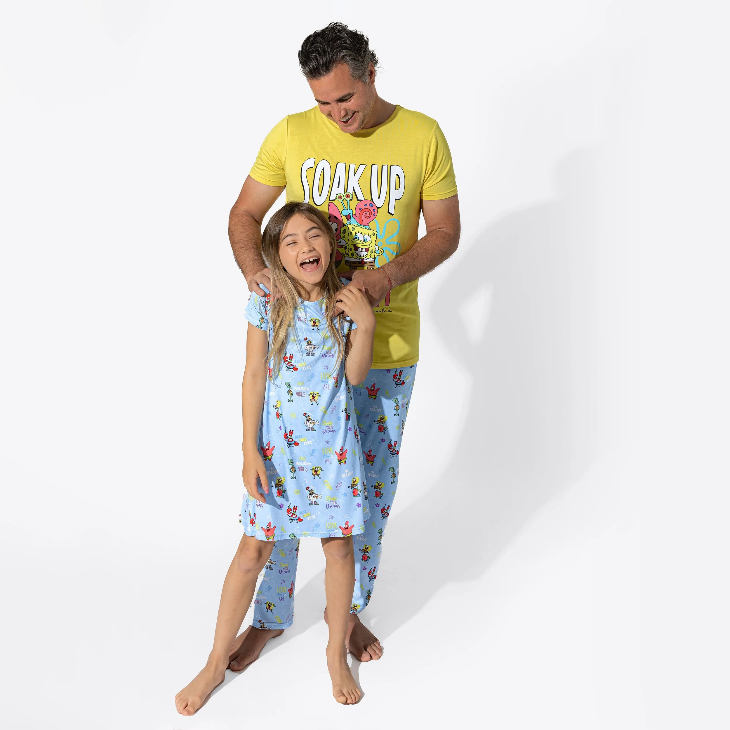 SpongeBob SquarePants: Good Vibes Bamboo Girls' Short Sleeve Dress
