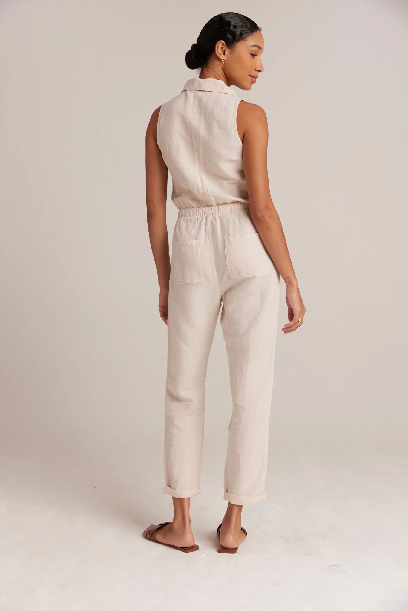 Sunday Pocket Jumpsuit - Sand Khaki